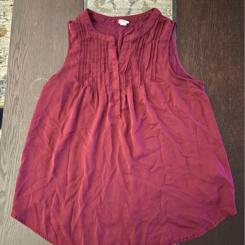 Merona Sleeveless Plum Blouse
